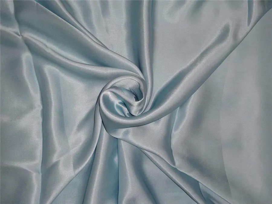 27 momme silk reversible satin fabric pastel baby blue 44&quot; wide