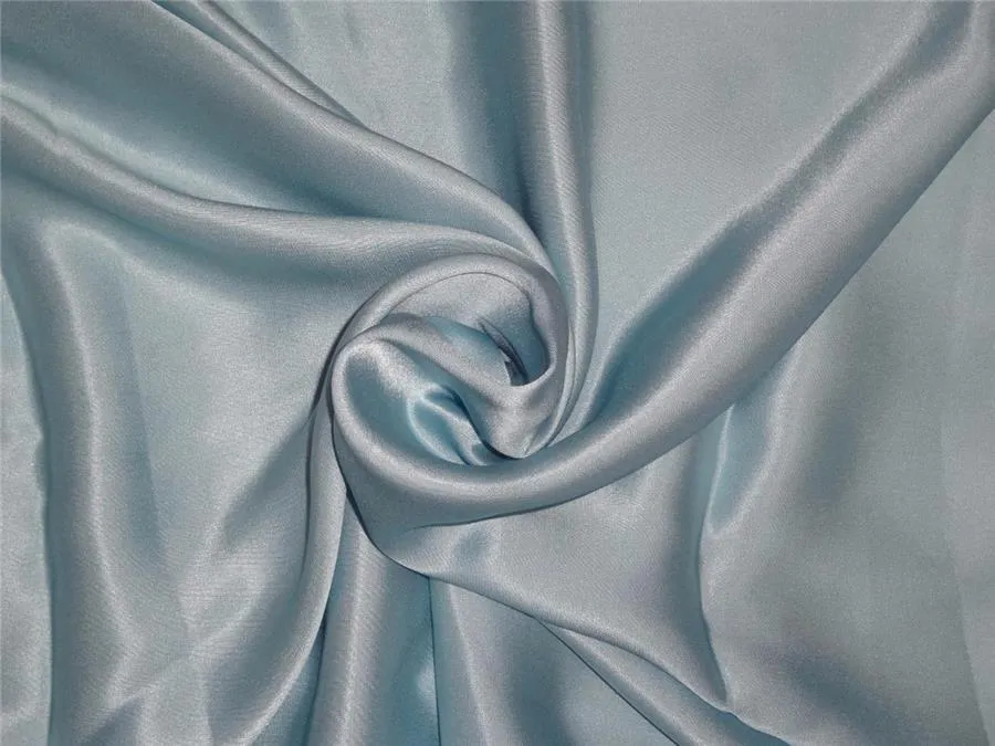 27 momme silk reversible satin fabric pastel baby blue 44&quot; wide