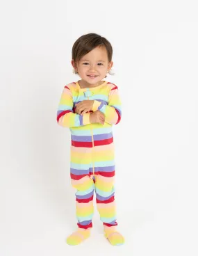 Baby Footed Rainbow Pajamas