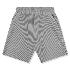 Belier Pleated Light Grey Shorts