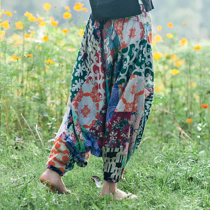 Bohemian Loose Fit Summer Harem Pants for Women - Comfy Yoga Trousers