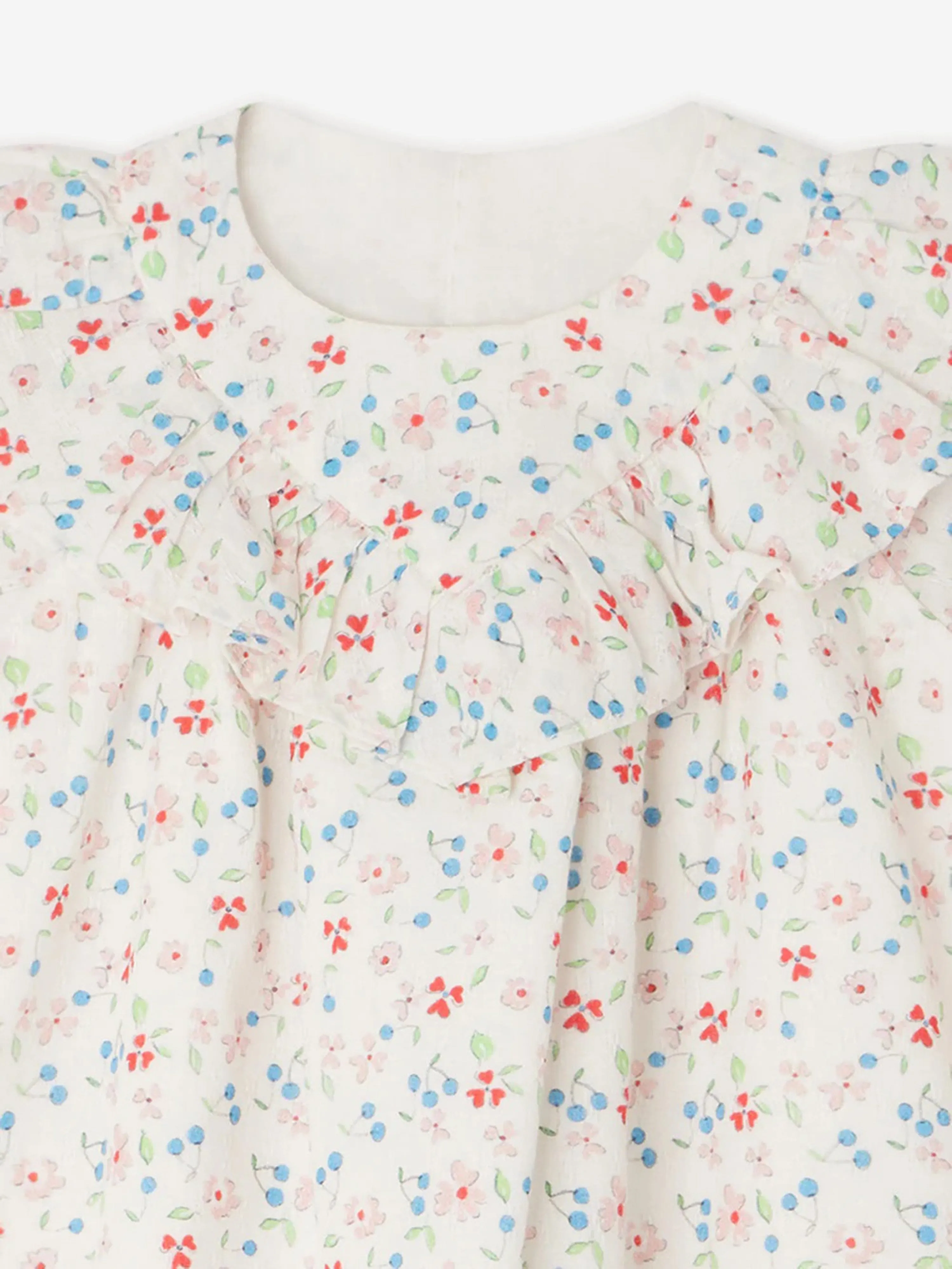 Bonpoint Baby Girls Falbalili Floral Dress in Multicolour