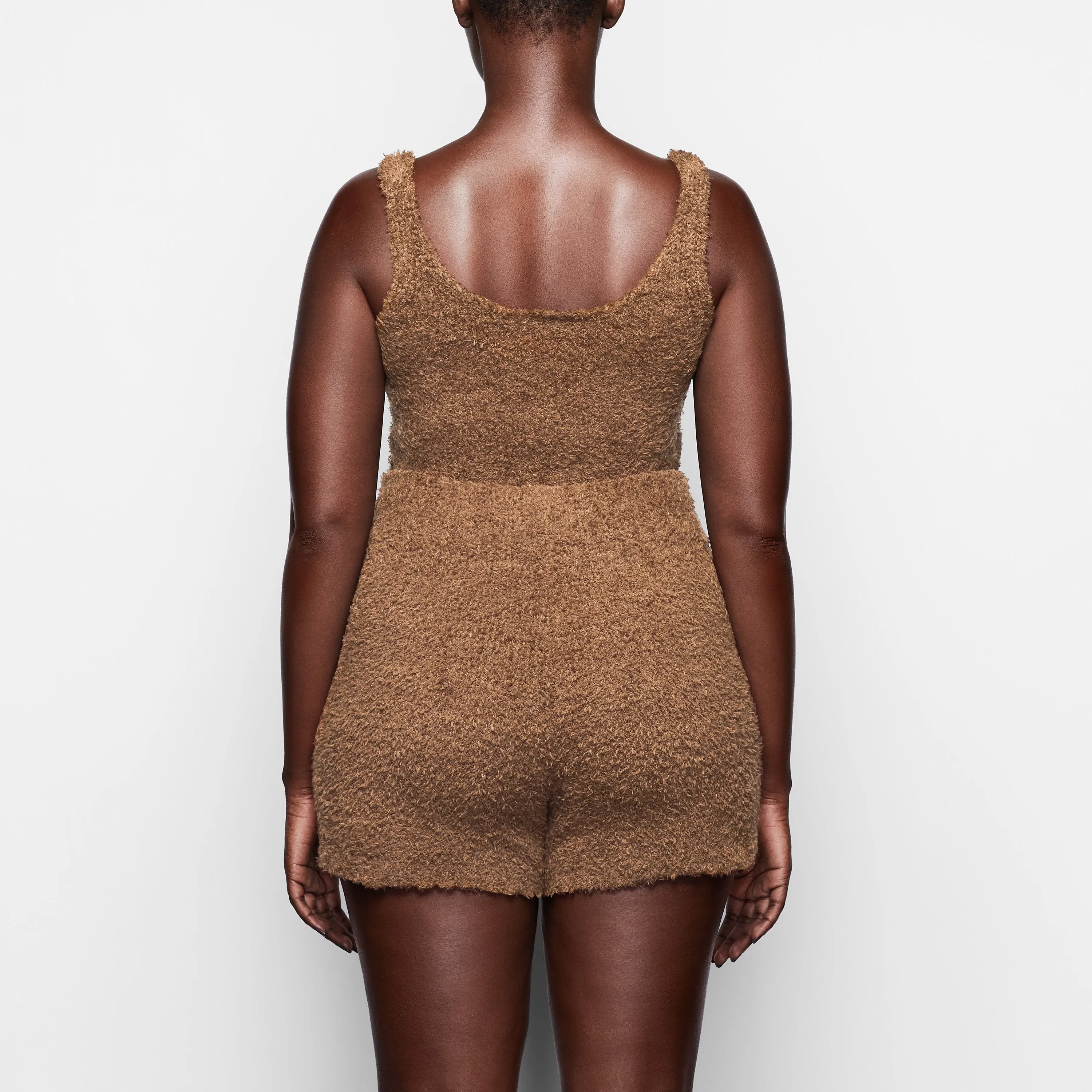 COZY KNIT SHORT  | CAMEL