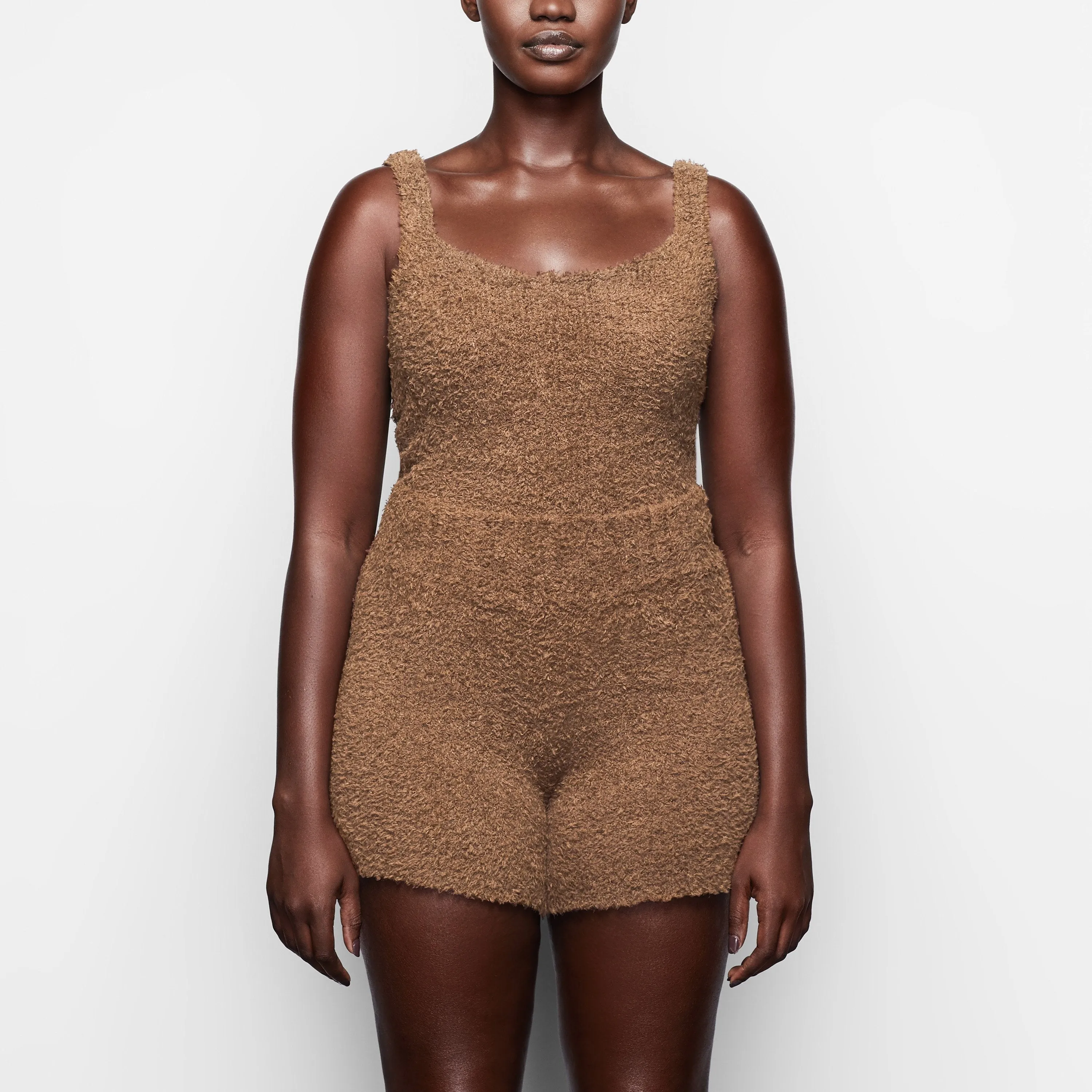 COZY KNIT SHORT  | CAMEL