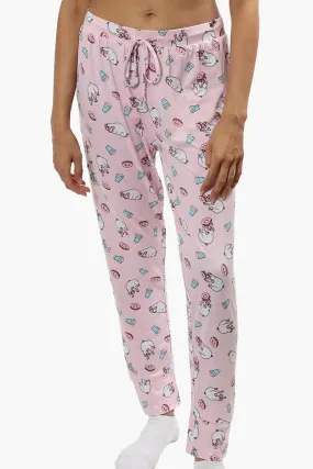 Cuddly Canuckies Pug Print Pajama Pants - Pink