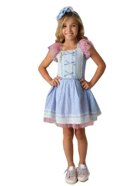 Girls Sky Pink Ruffle Sleeve Tie Accent Mia Dress 24M-5