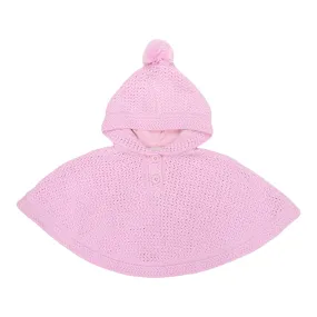 Knitted Poncho Pink