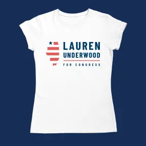 Lauren Underwood Fitted Logo Tee