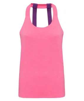 Lightning Pink Melange - Women's TriDri® double strap back vest