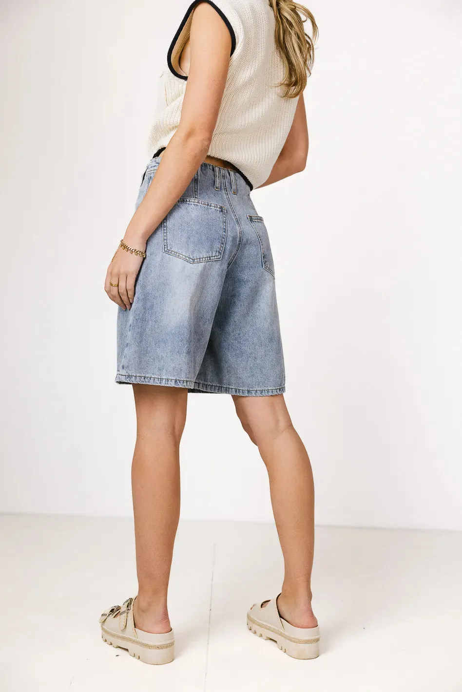 Mary Jane Denim Bermudas - FINAL SALE