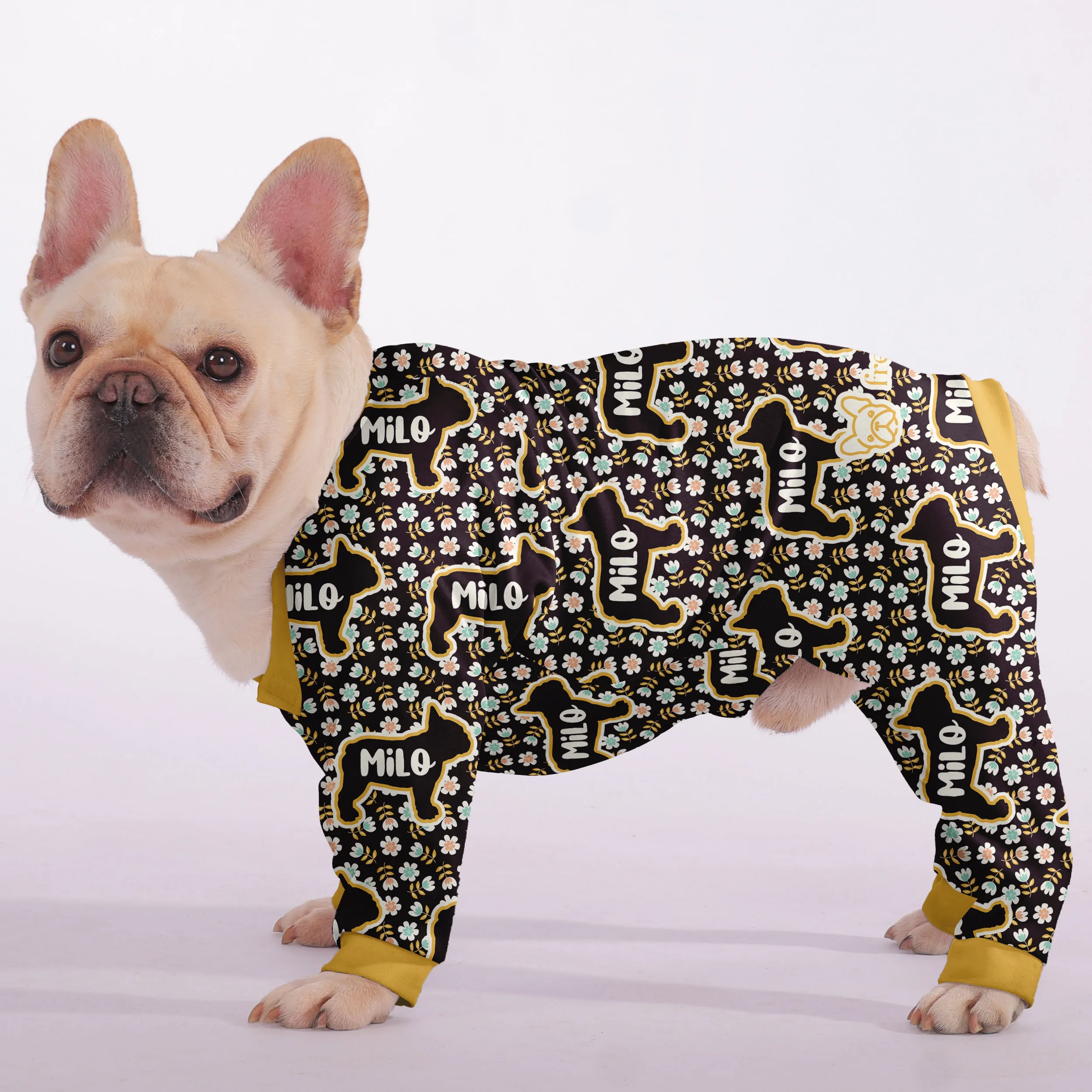 Molly - Personalized French Bulldog Pajamas with Frenchie’s Name – Ultra-Soft, Cozy, and Adorably Stylish!