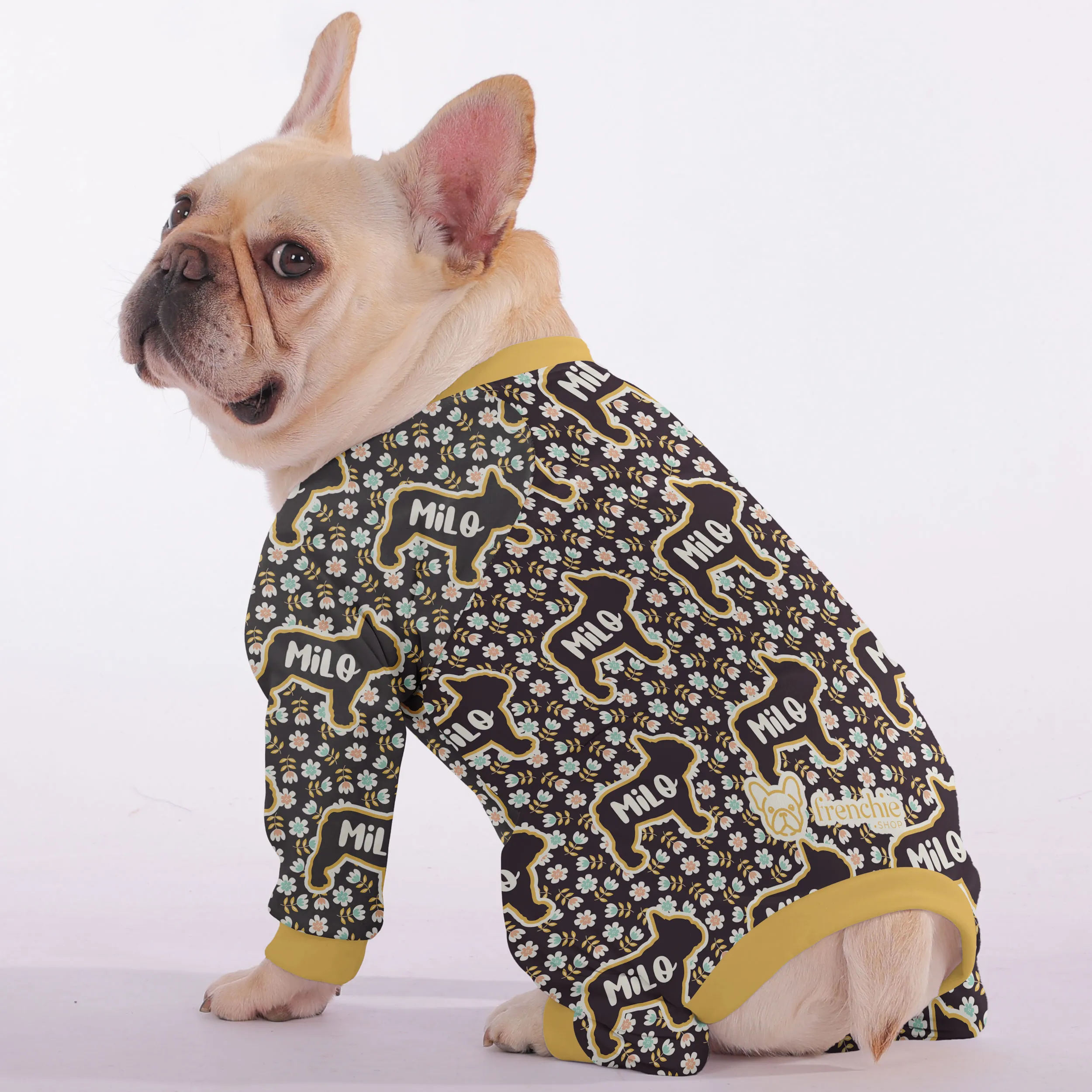 Molly - Personalized French Bulldog Pajamas with Frenchie’s Name – Ultra-Soft, Cozy, and Adorably Stylish!