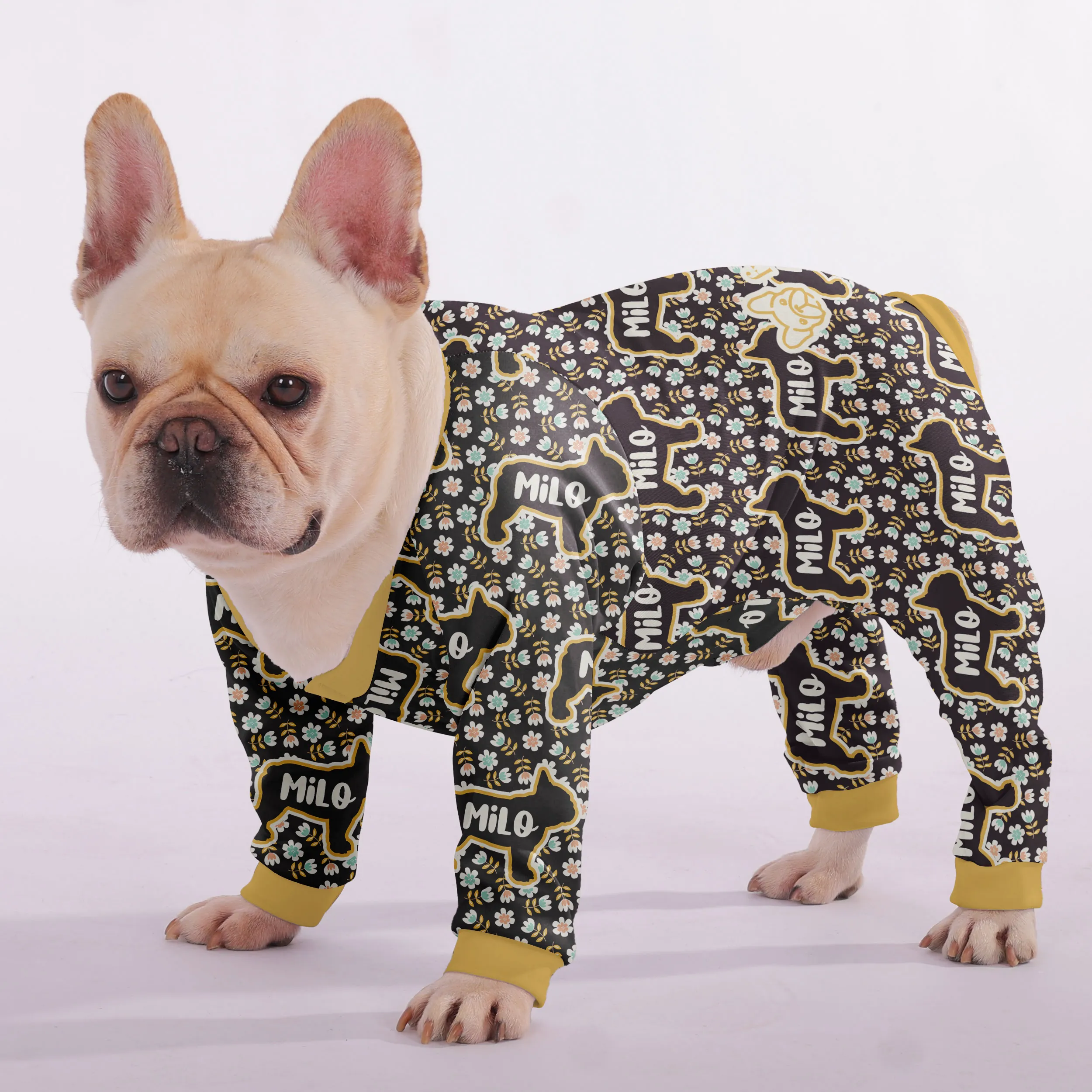 Molly - Personalized French Bulldog Pajamas with Frenchie’s Name – Ultra-Soft, Cozy, and Adorably Stylish!