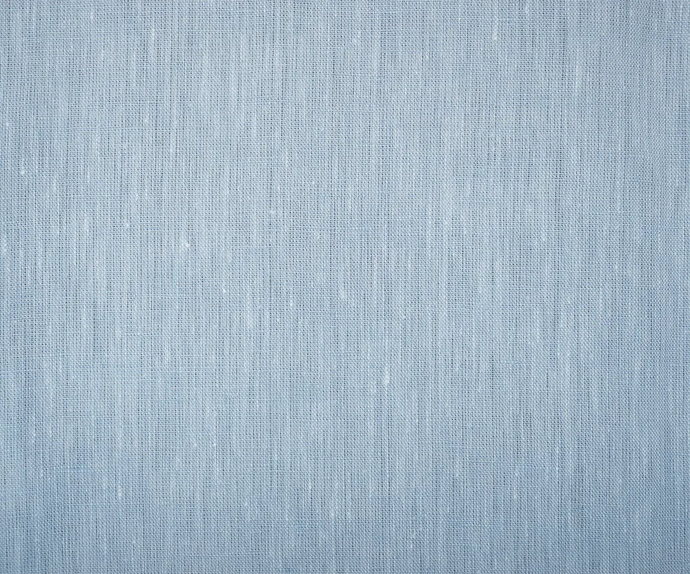 Pastel Blue-White Spence Bryson Texture Slub Irish Linen Chambray Fabric