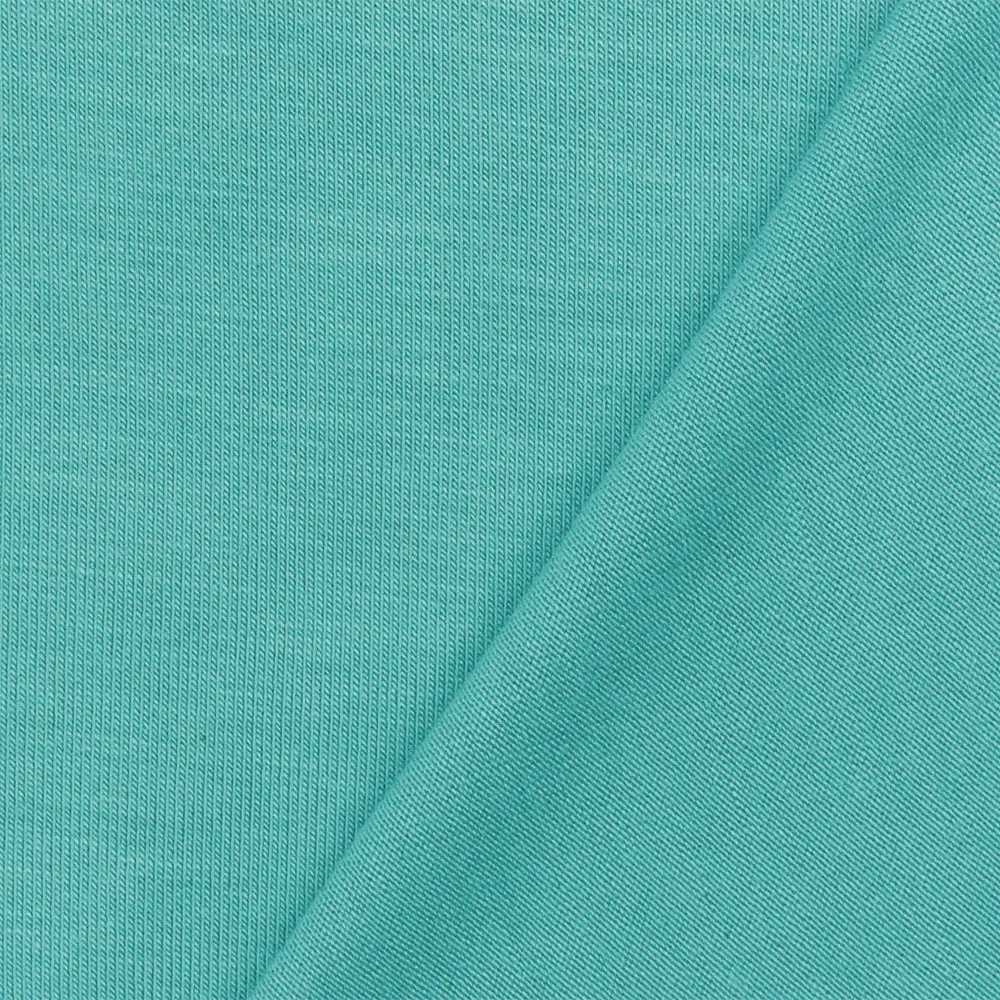 Pastel Teal Solid Stretch Spandex Rayon Modal Jersey Knit Fabric