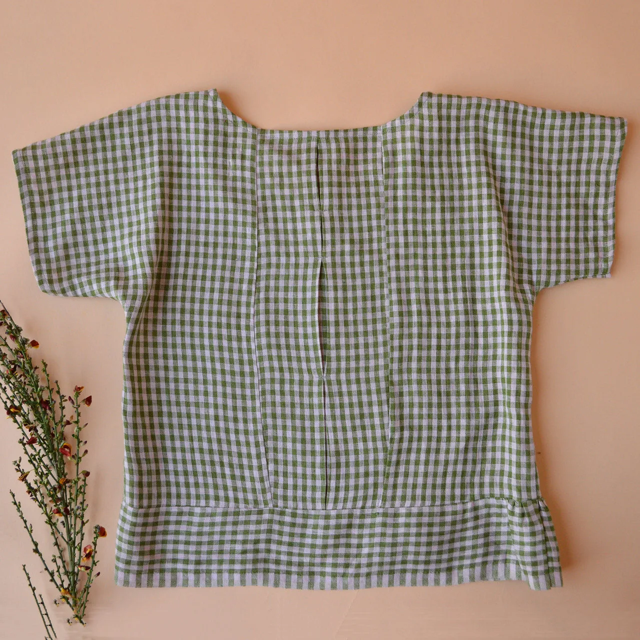 Pieces Top - 100% European Linen - Garden Gingham (Women S-L)