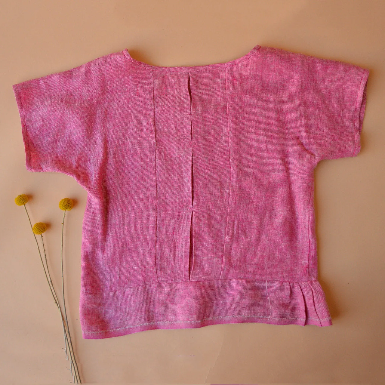 Pieces Top - 100% European Linen - Old Soul Pink Twill (Women S-L)