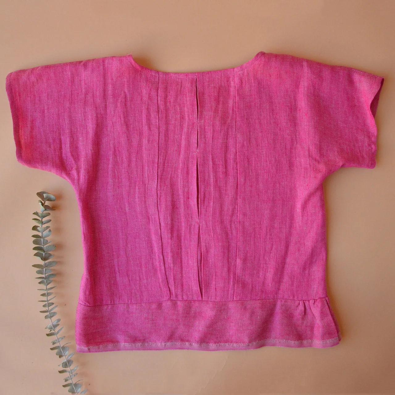 Pieces Top - 100% European Linen - Old Soul Pink Twill (Women S-L)