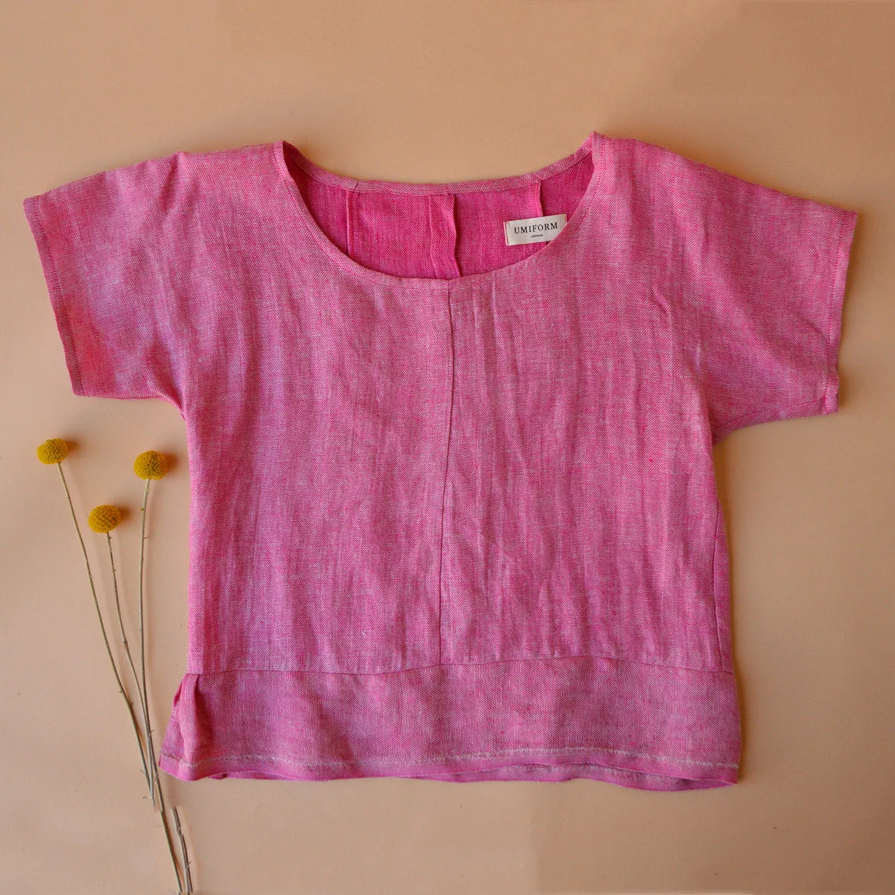 Pieces Top - 100% European Linen - Old Soul Pink Twill (Women S-L)