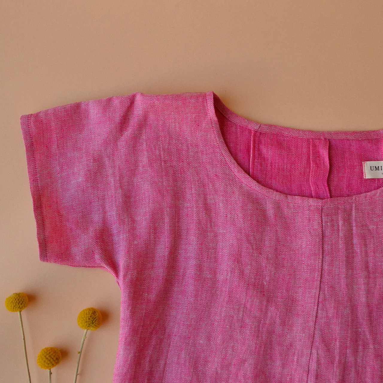 Pieces Top - 100% European Linen - Old Soul Pink Twill (Women S-L)