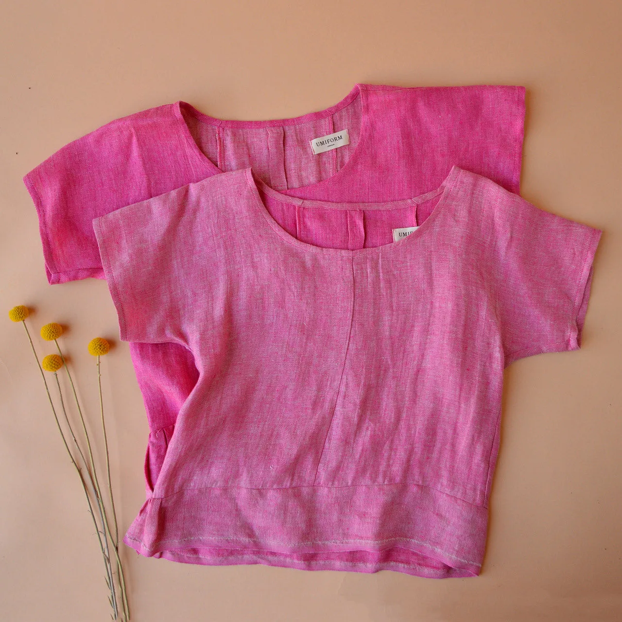 Pieces Top - 100% European Linen - Old Soul Pink Twill (Women S-L)