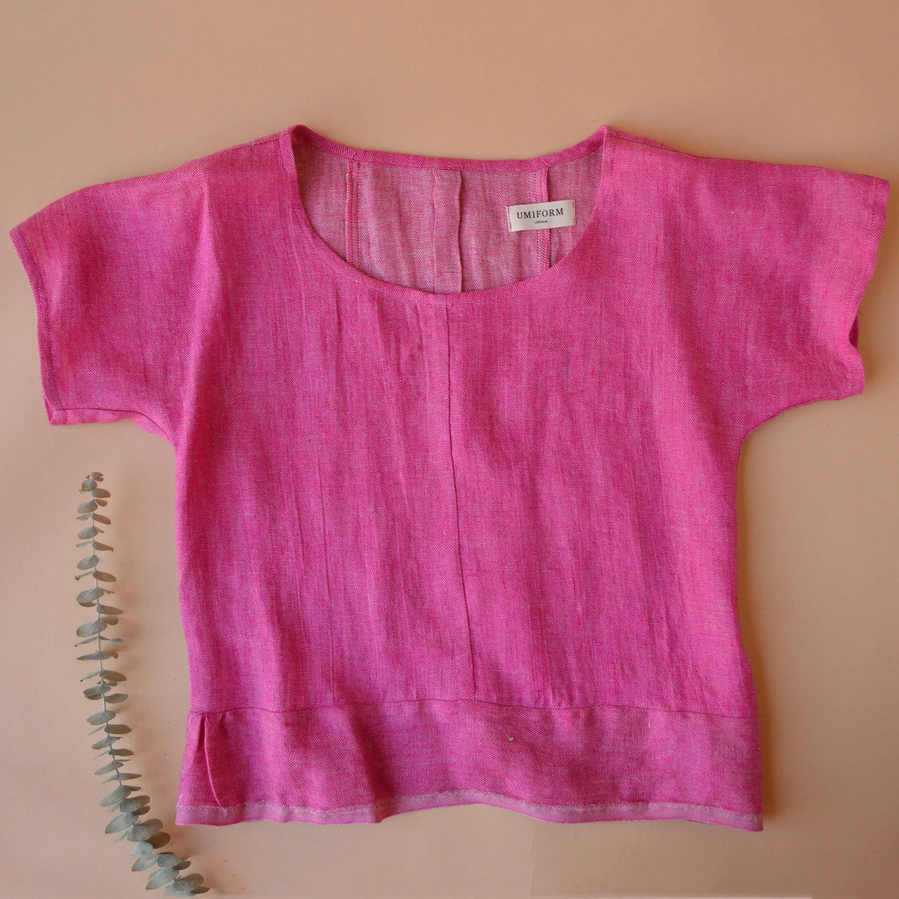 Pieces Top - 100% European Linen - Old Soul Pink Twill (Women S-L)