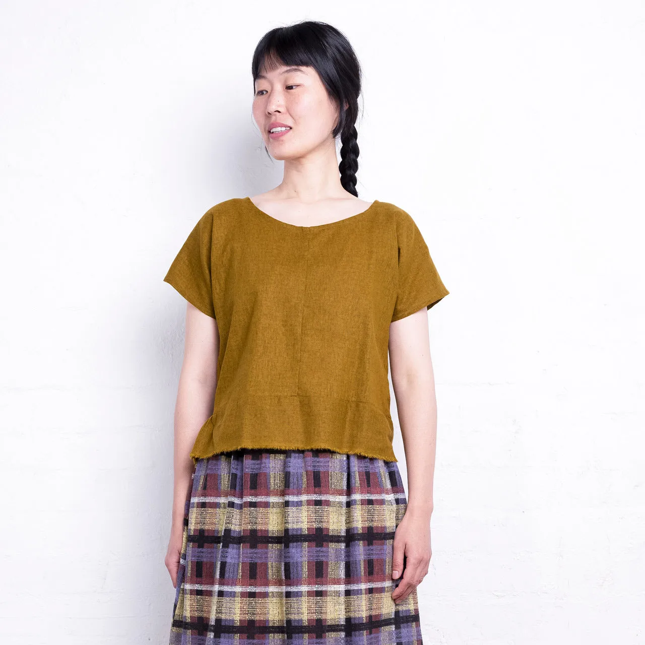 Pieces Top - Organic Linen/Cotton - Dijon (Women S-L)