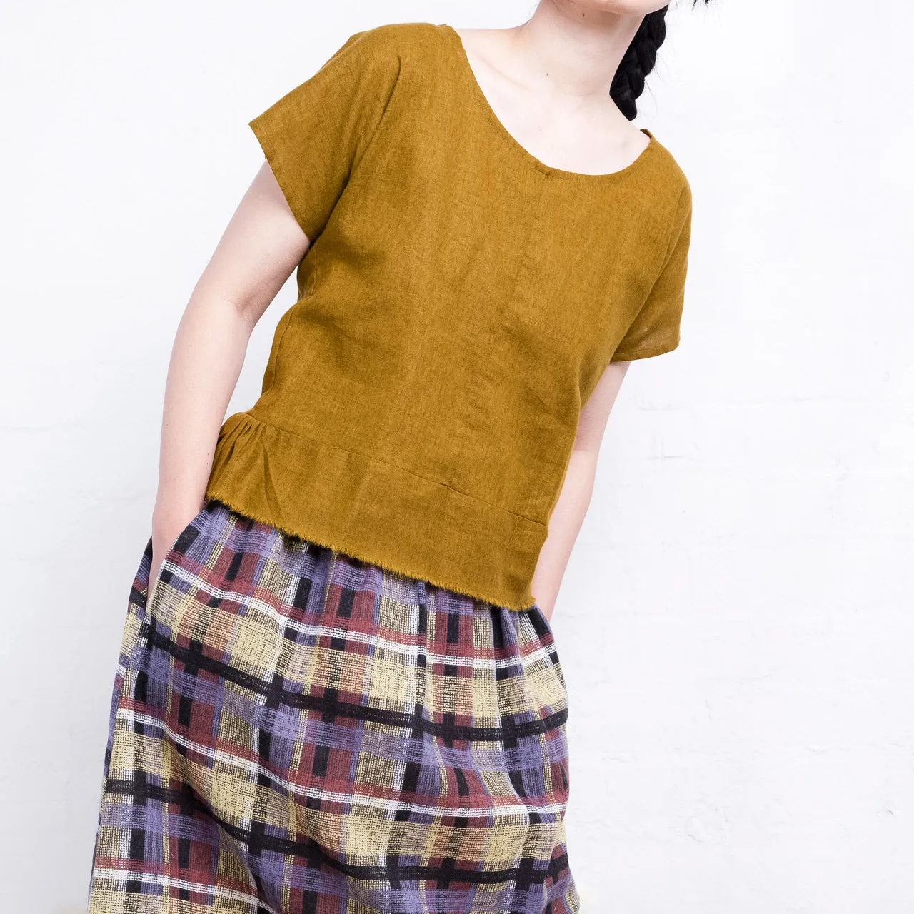 Pieces Top - Organic Linen/Cotton - Dijon (Women S-L)