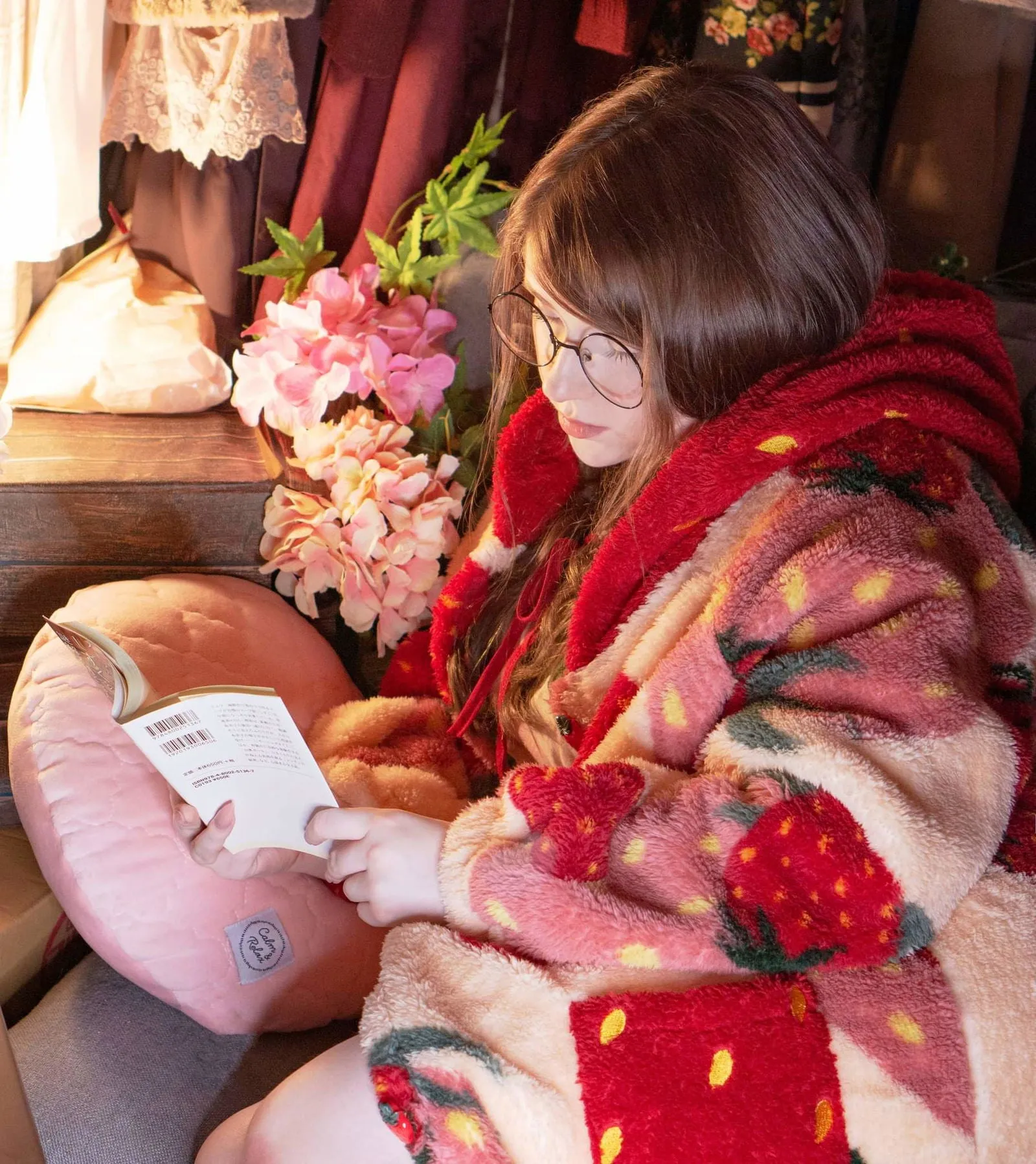 Soft & Cozy Strawberry Robe