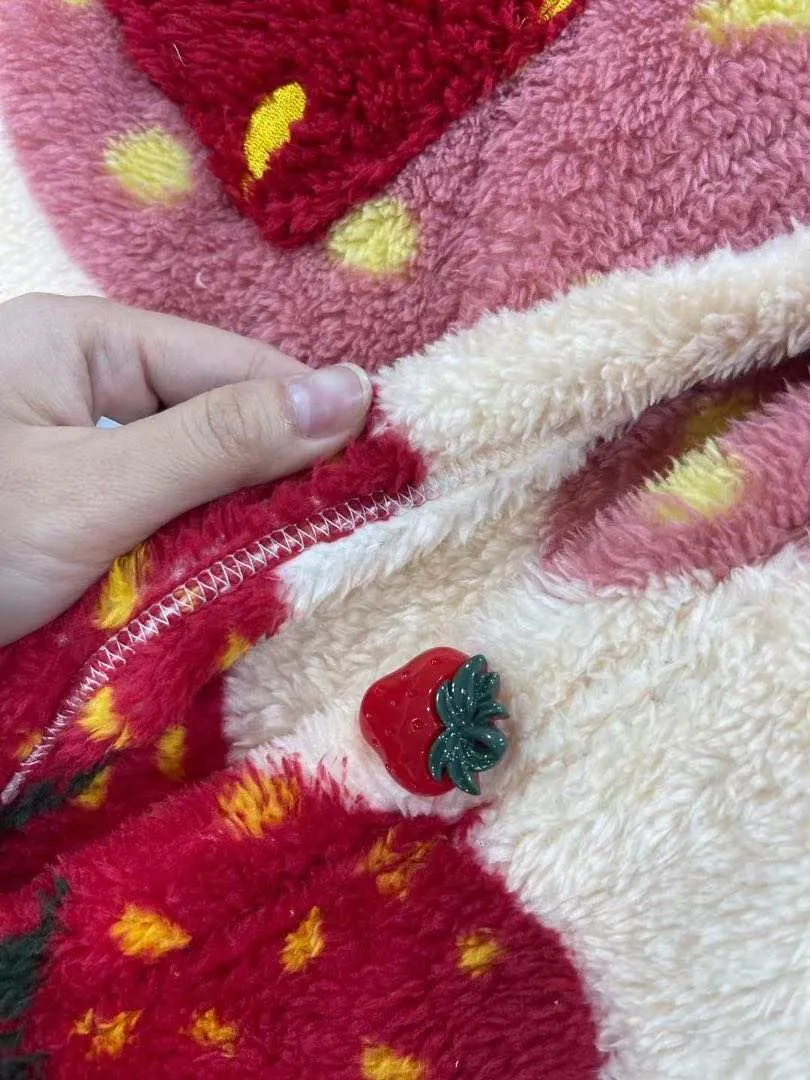 Soft & Cozy Strawberry Robe