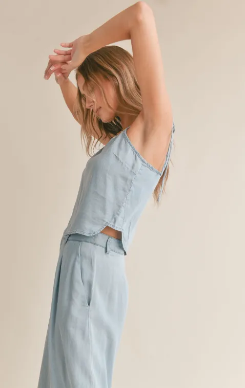 Soft Breeze Chambray Tank