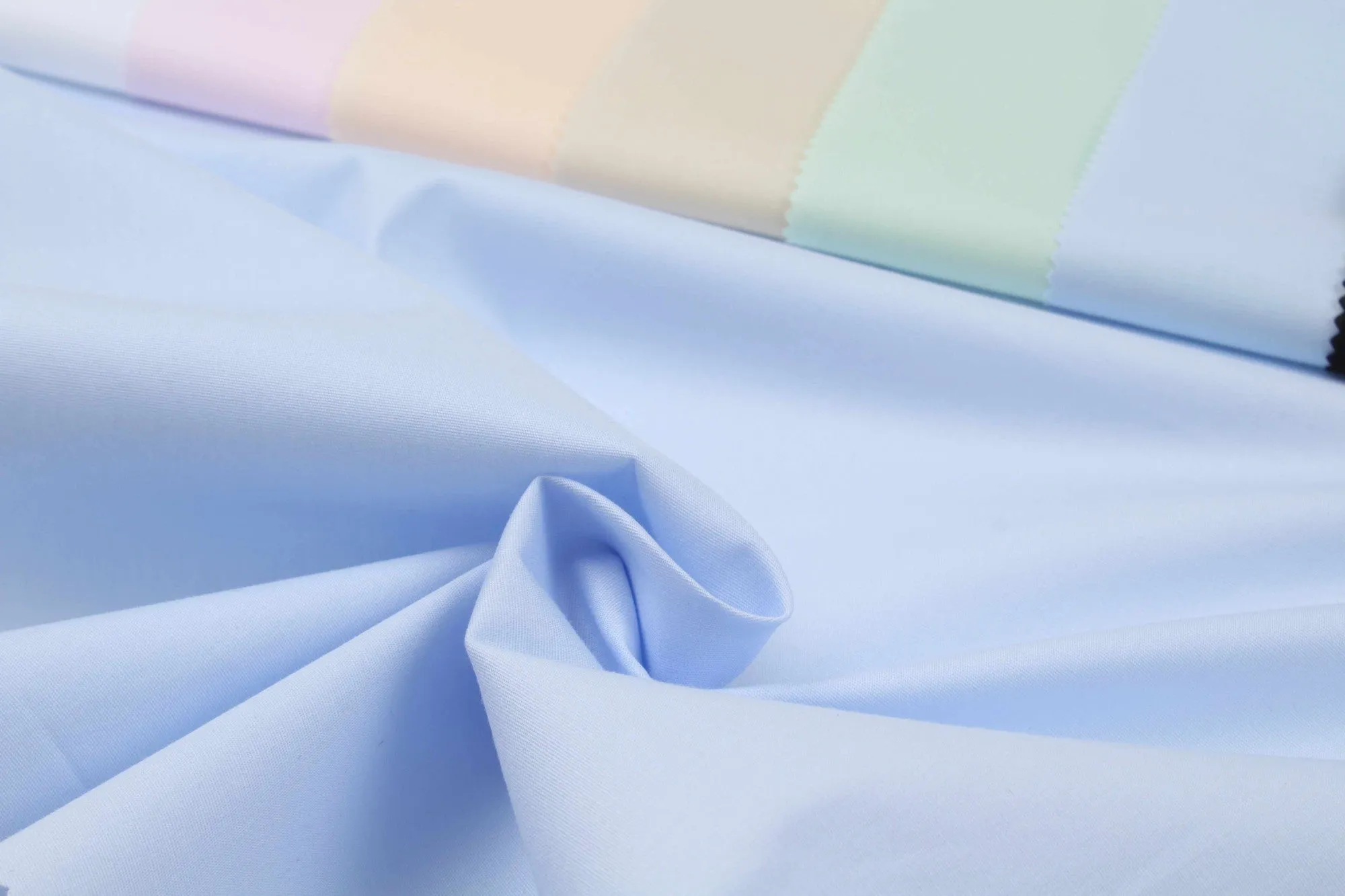 Stretch Light Cotton Poplin for Shirting - Pastel Colors