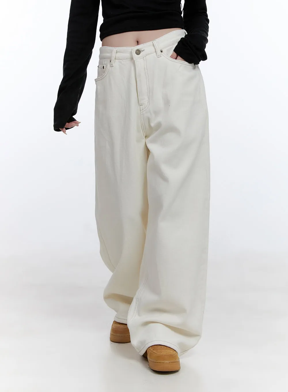 Warm Comfy Wide-Leg Trousers CD419