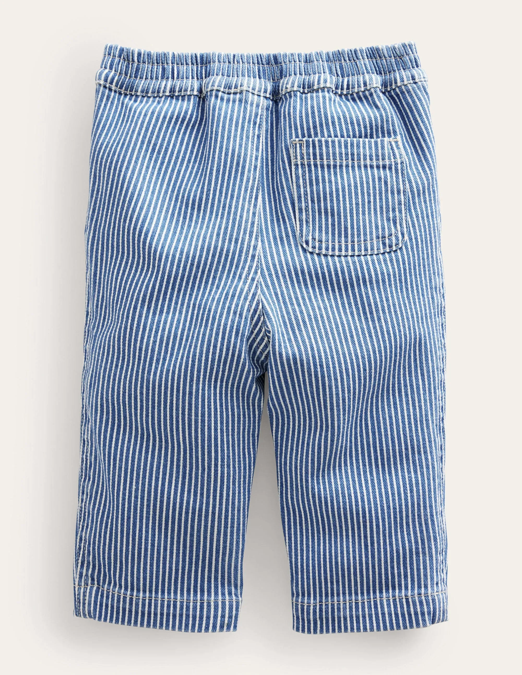 Woven Bottoms-Penzance Blue/ Ivory